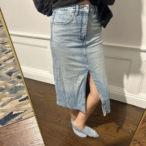 Zara Blue Denim Skirt